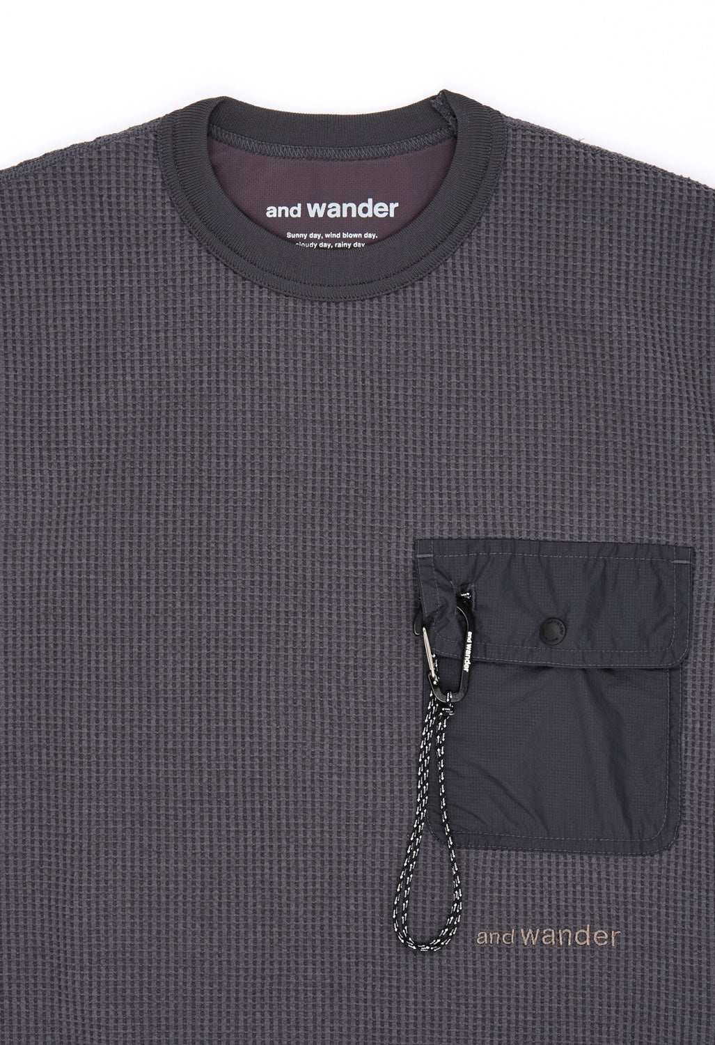 and wander Women's Pe Waffle Long Sleeve T-Shirt - Grey