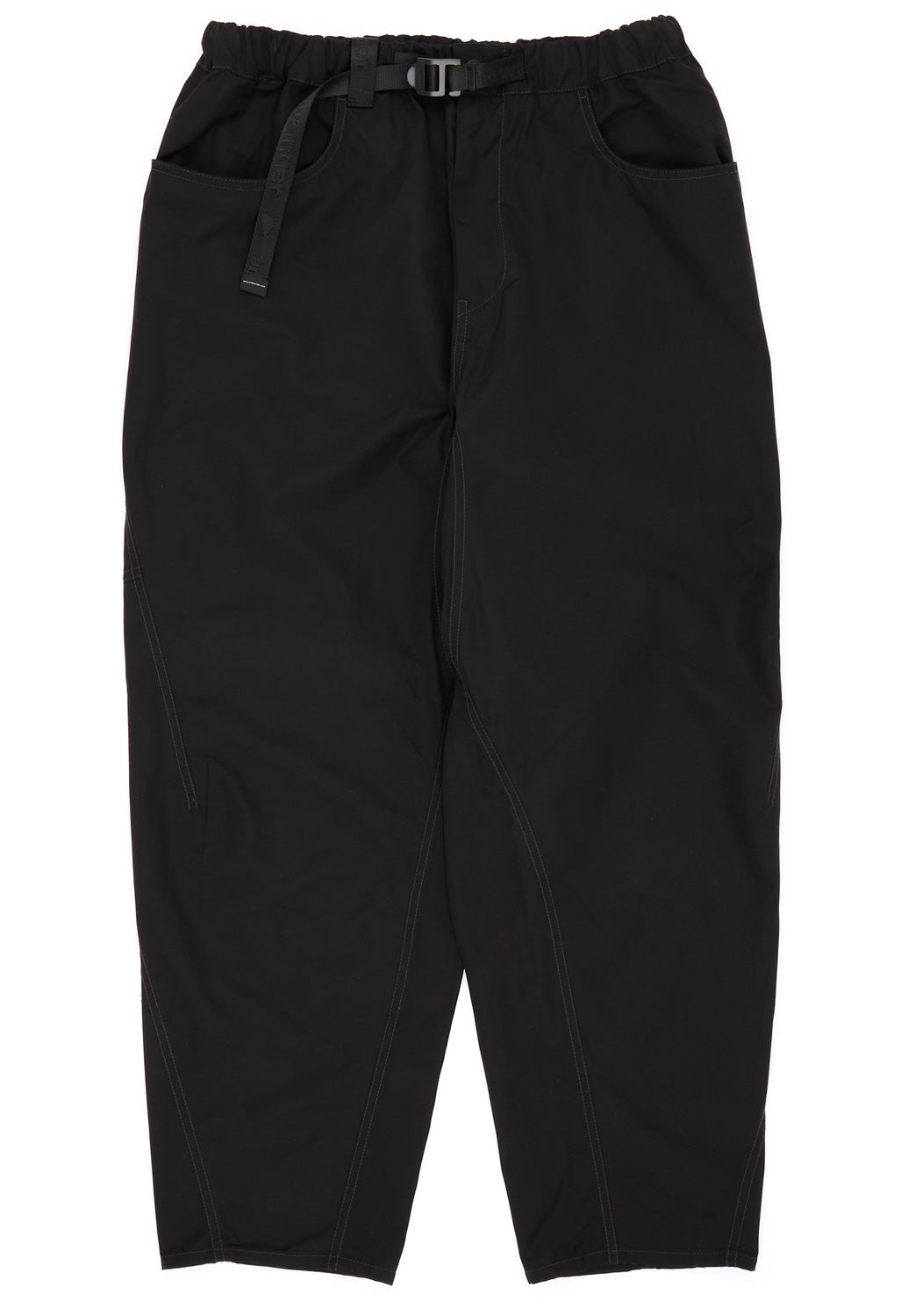 and wander Men's High Count Cloth Wide Pants - Black