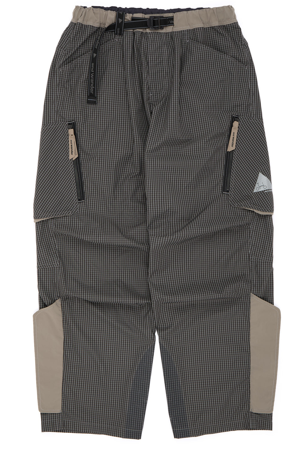 and wander x Brompton Men's Reflective Rip Pants - Grey