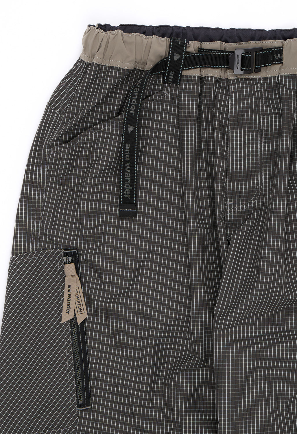 and wander x Brompton Men's Reflective Rip Pants - Grey