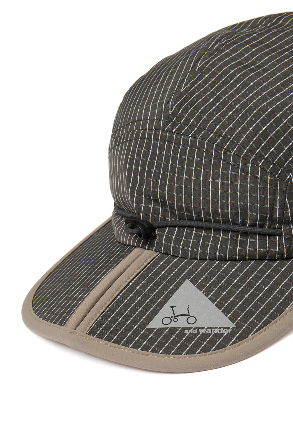 and wander x Brompton Reflective Rip Cap - Grey