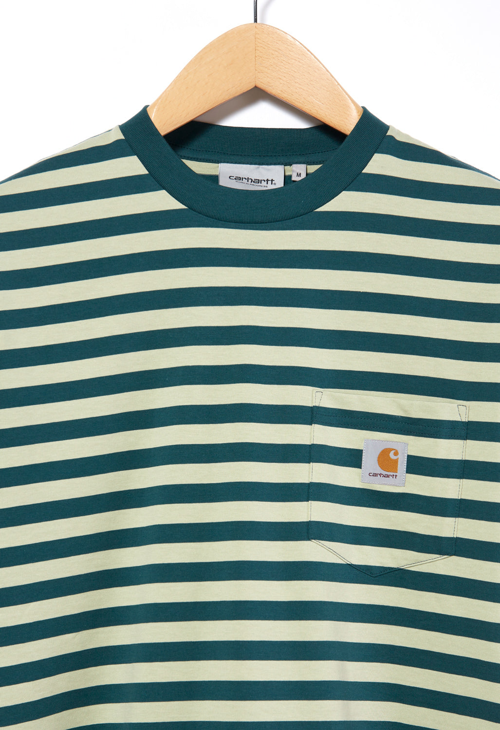 Carhartt WIP Men's Scotty Pocket T-Shirt - Scotty Stripe Botanic/Agave
