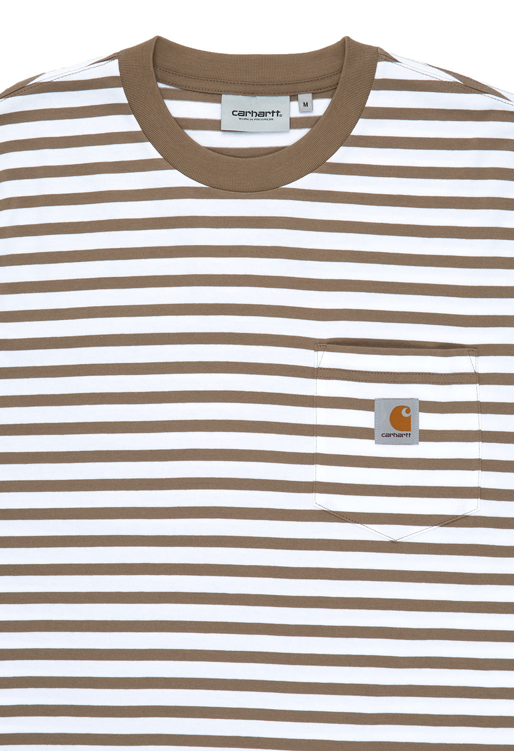 Carhartt WIP Men's Seidler Pocket T-Shirt - Seidler Stripe, Branch / White