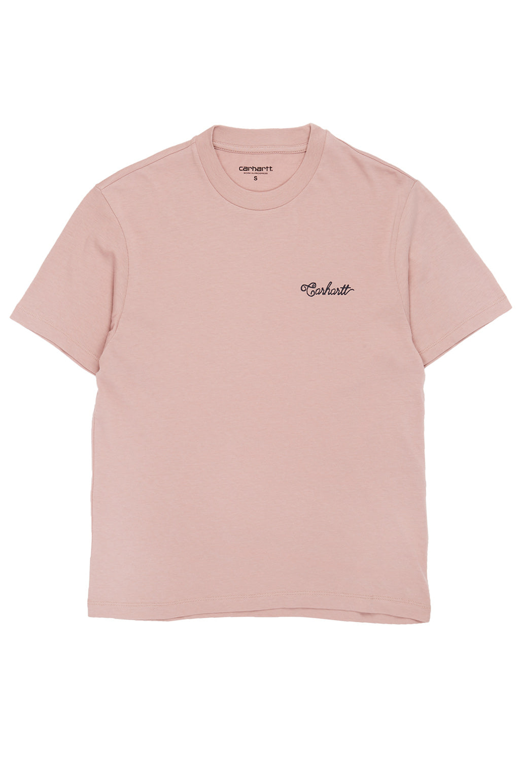 Carhartt WIP Women's Stitch T-Shirt - Glassy Pink / Dark Navy