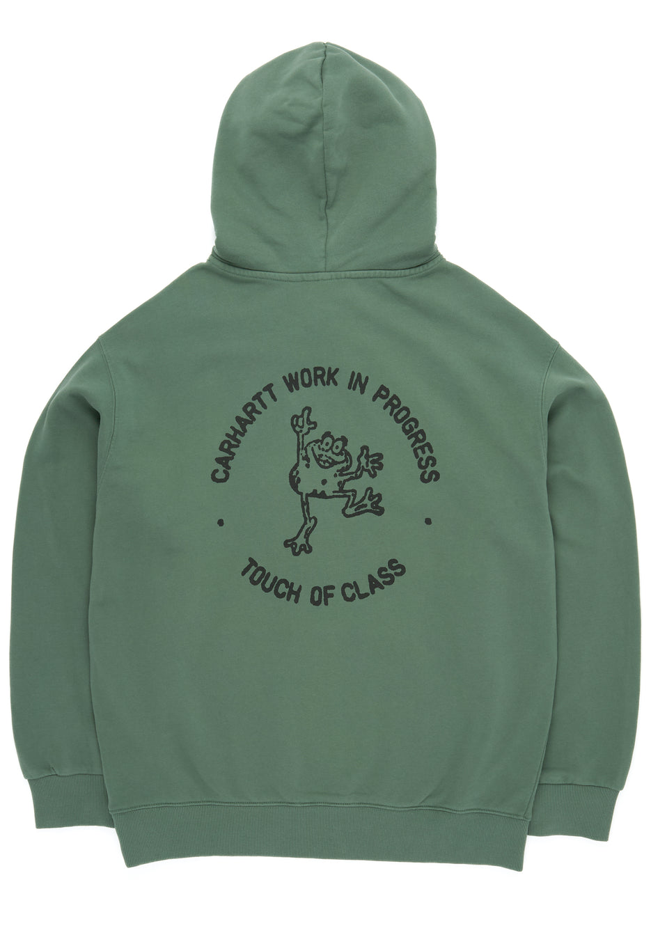 Carhartt WIP Hooded Stamp Sweat - Duck Green / Black