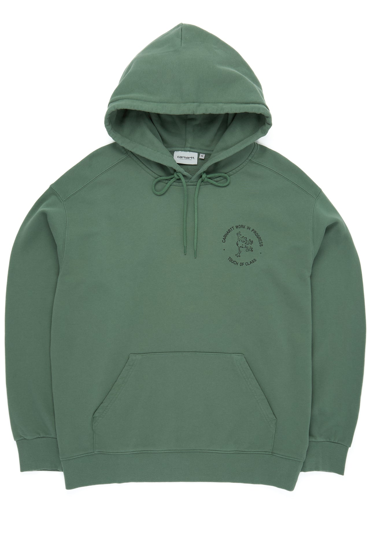 Carhartt WIP Hooded Stamp Sweat - Duck Green / Black