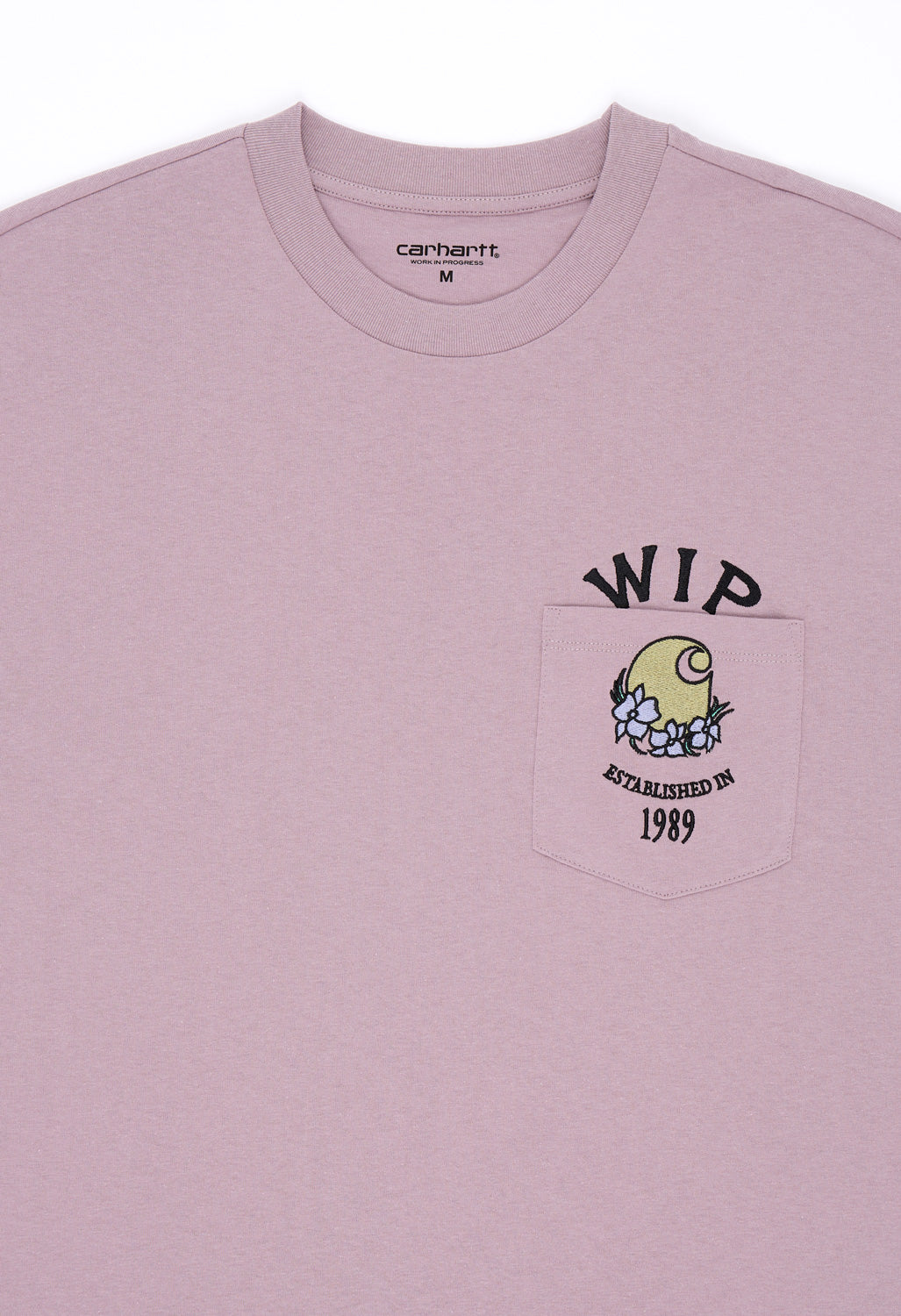 Carhartt WIP Women's Jubilee Long Sleeve Pocket T-Shirt - Pink Fog