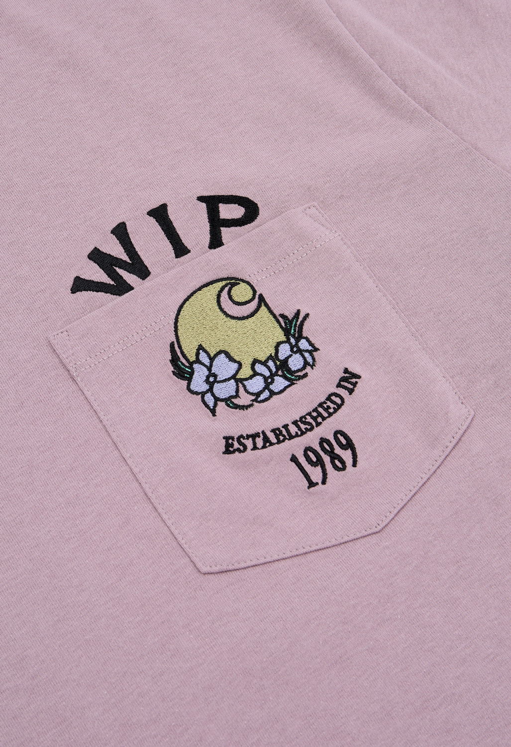 Carhartt WIP Women's Jubilee Long Sleeve Pocket T-Shirt - Pink Fog
