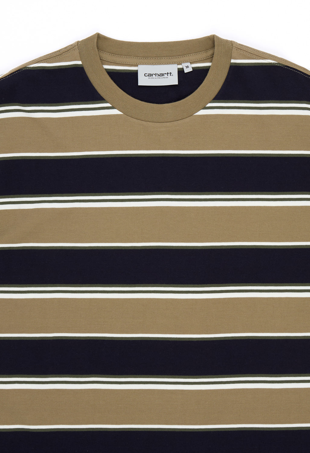Carhartt WIP Malone T-Shirt - Malone Stripe, Brass