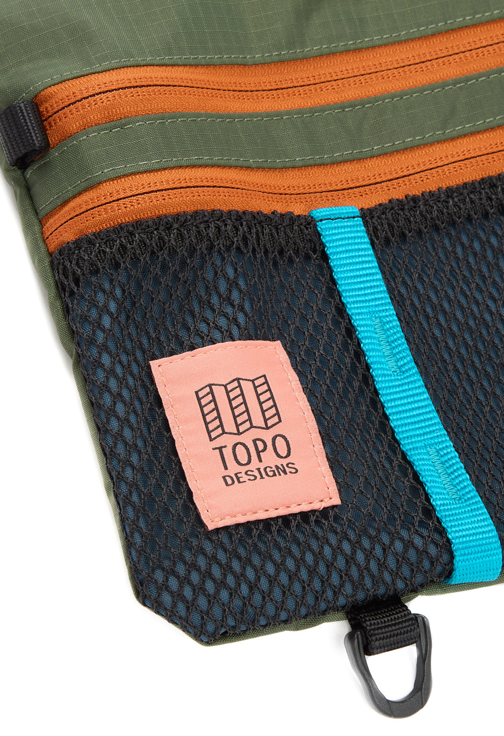Topo Designs Mountain Accessory Shoulder Bag - Olive / Pond Blue