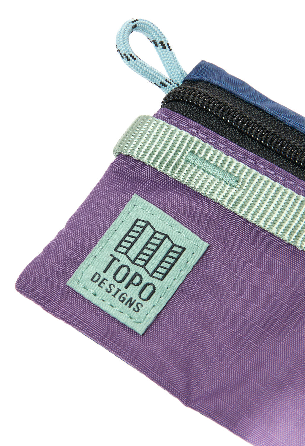 Topo Designs Accessory bag Micro Mountain - Midnight / Loganberry