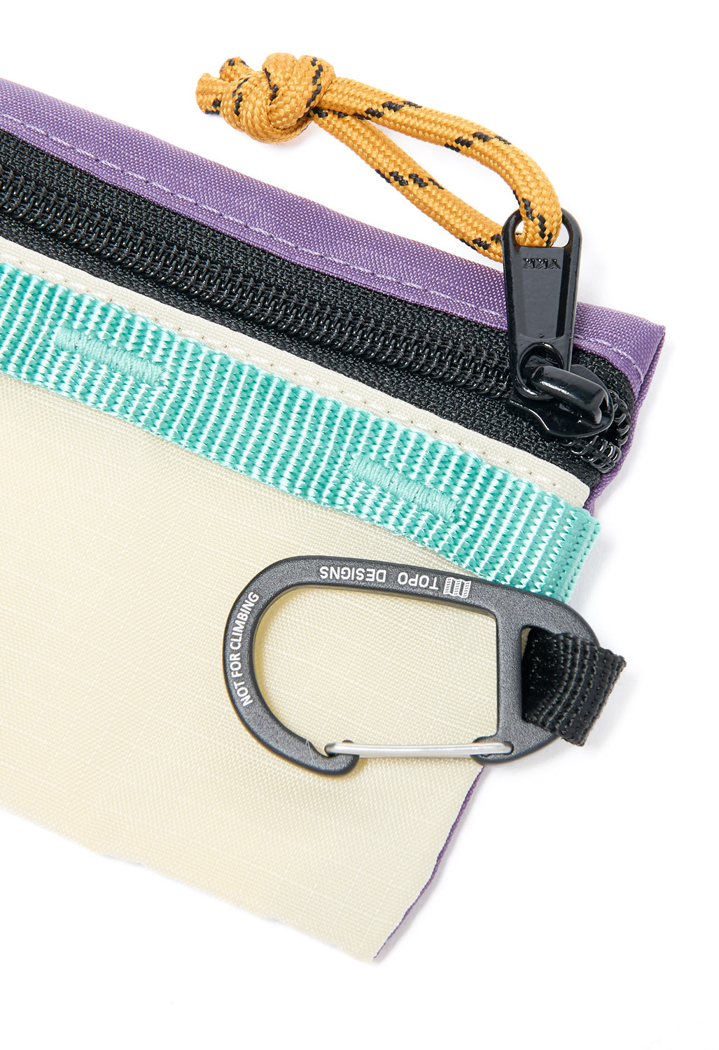 Topo Designs Mountain Accessory Bag Micro - Loganberry / Bone White