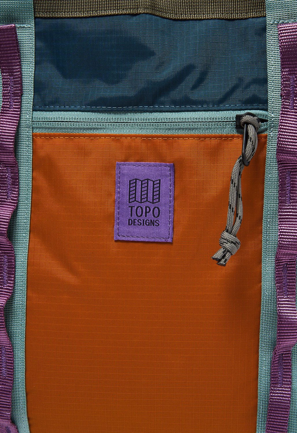 Topo Designs Mountain Utility Tote - Pond Blue / Spice