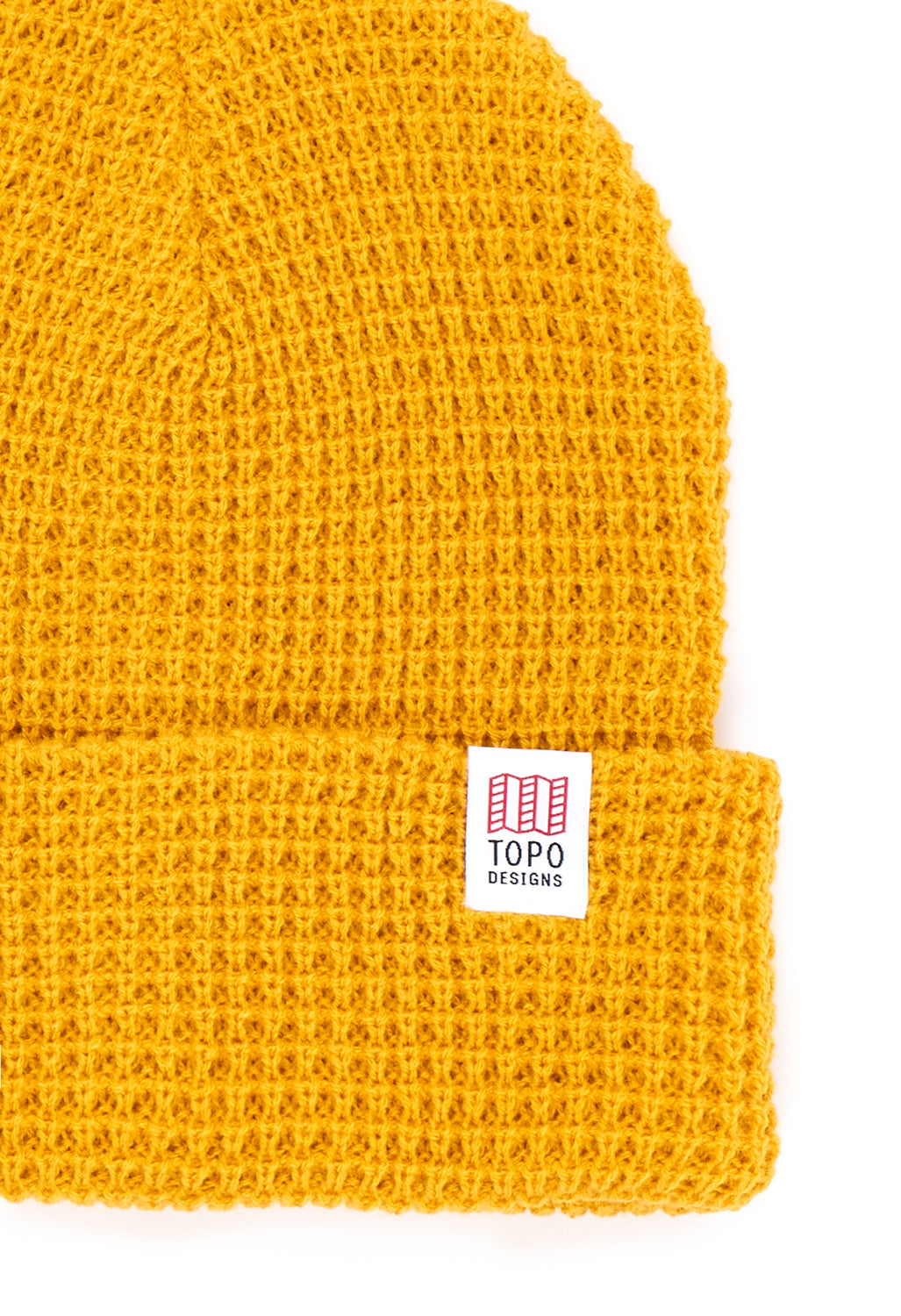 Topo Designs Waffle Knit Beanie - Mustard