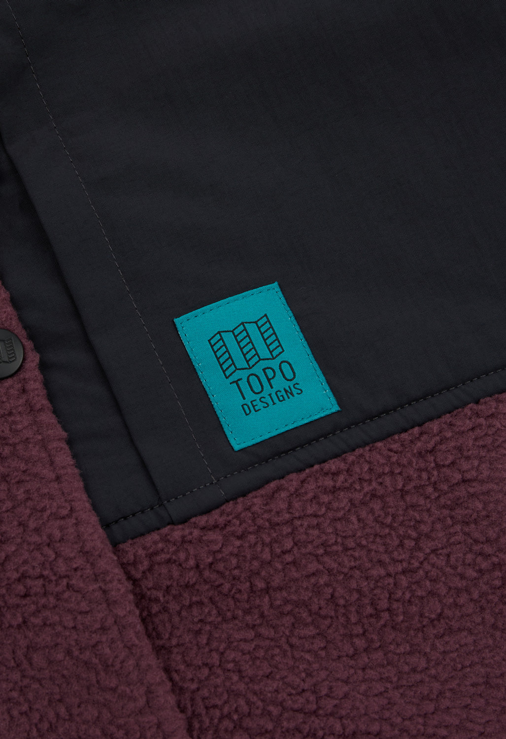 Topo Designs Women's Summit Rise Full Zip Jacket - Huckleberry / Black