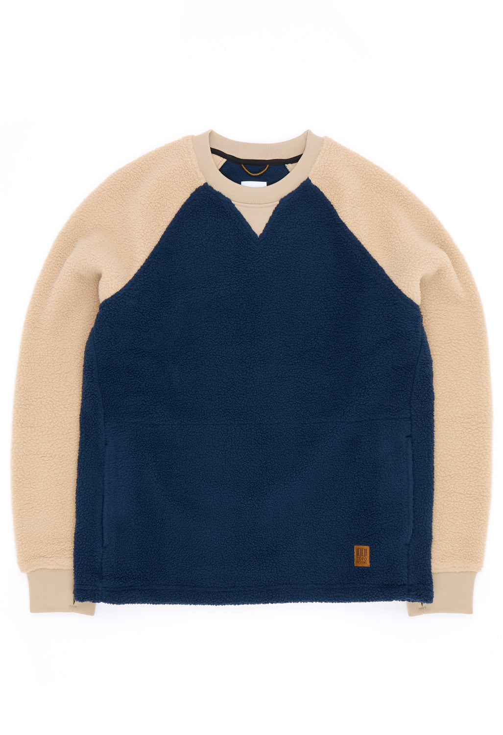Topo Designs Mountain Fleece Crewneck - Midnight / Oatmeal