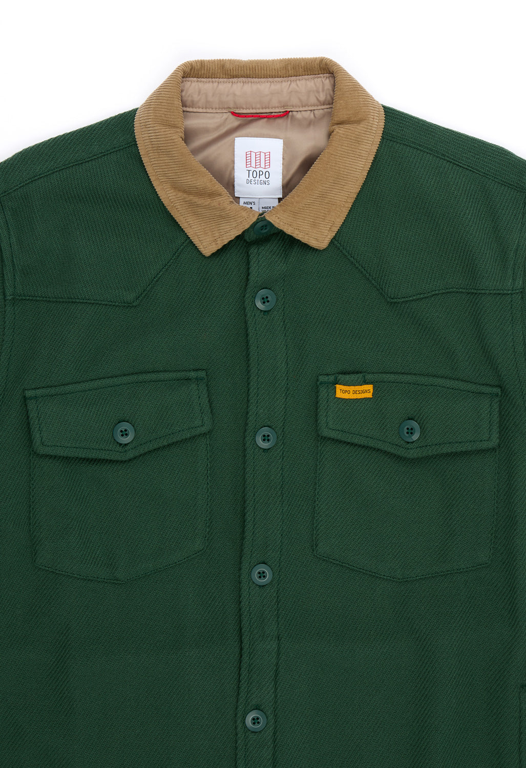 Topo Designs Men's Onlooker Twill Shirt Jacket - Forest