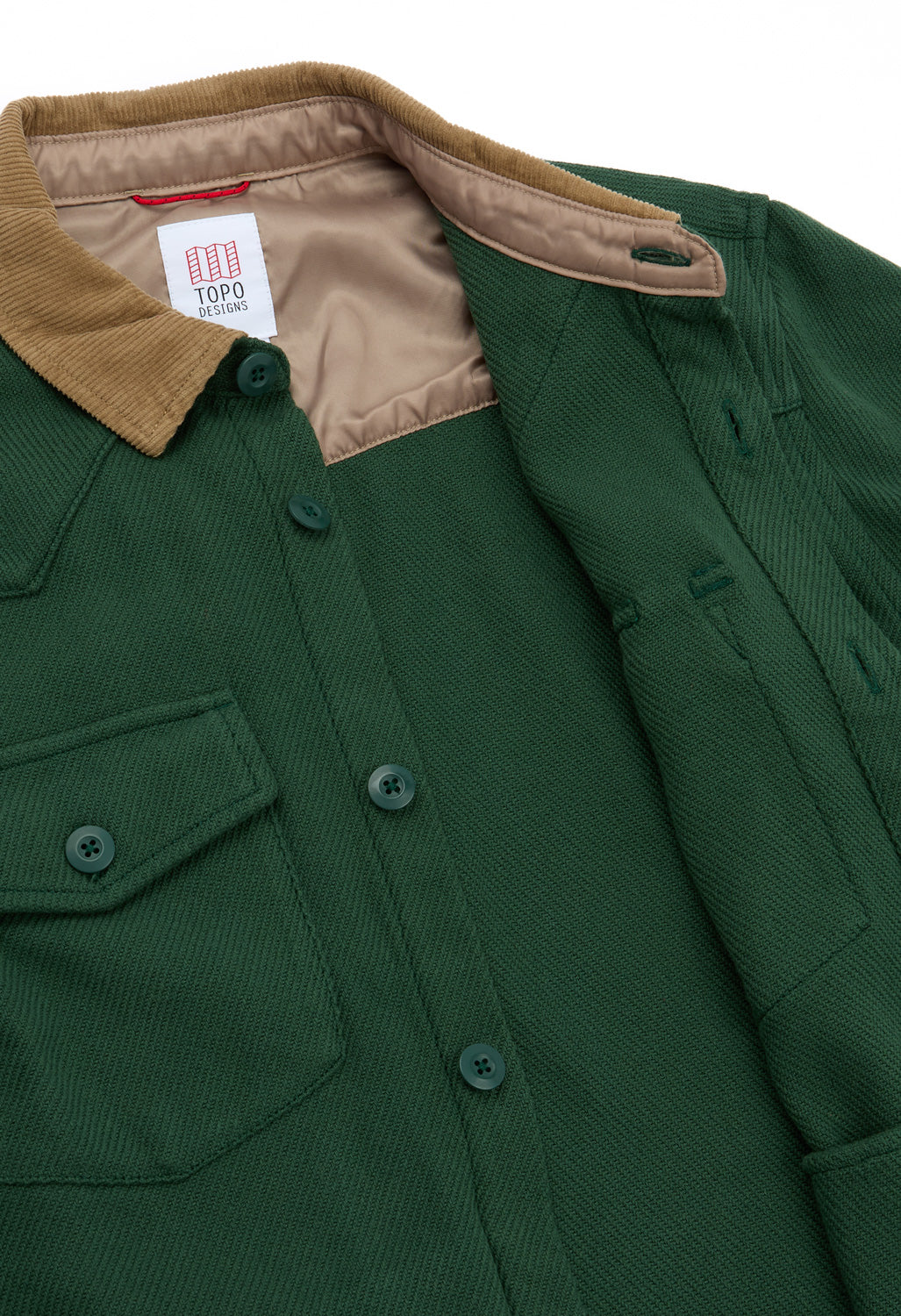 Topo Designs Men's Onlooker Twill Shirt Jacket - Forest