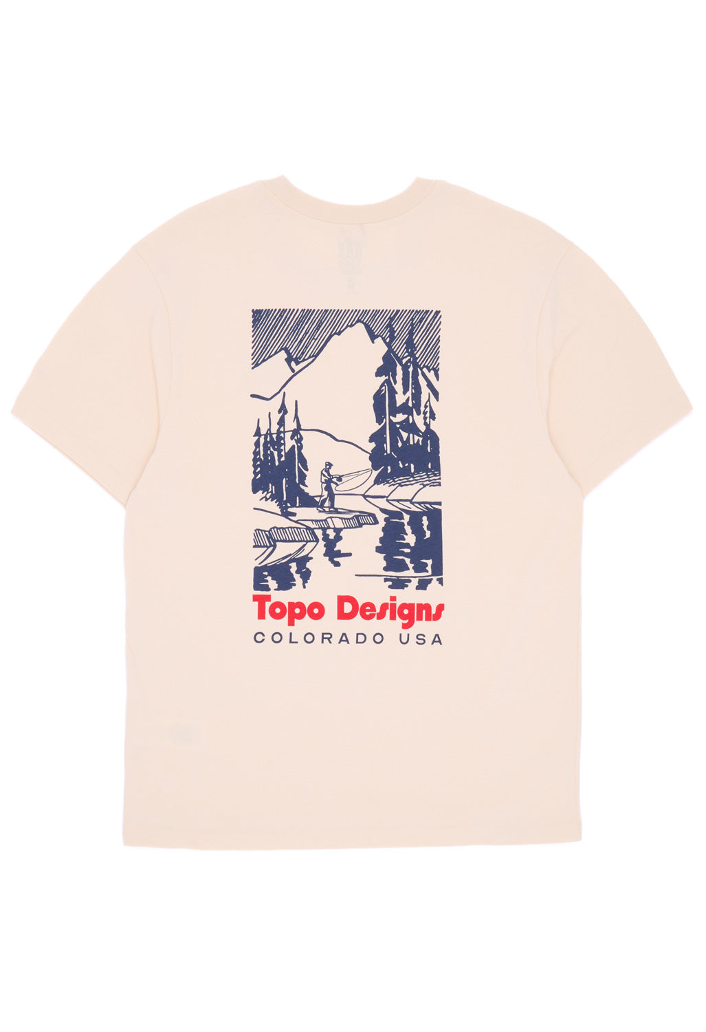 Topo Designs Men's Mountain River Tee - Bone White