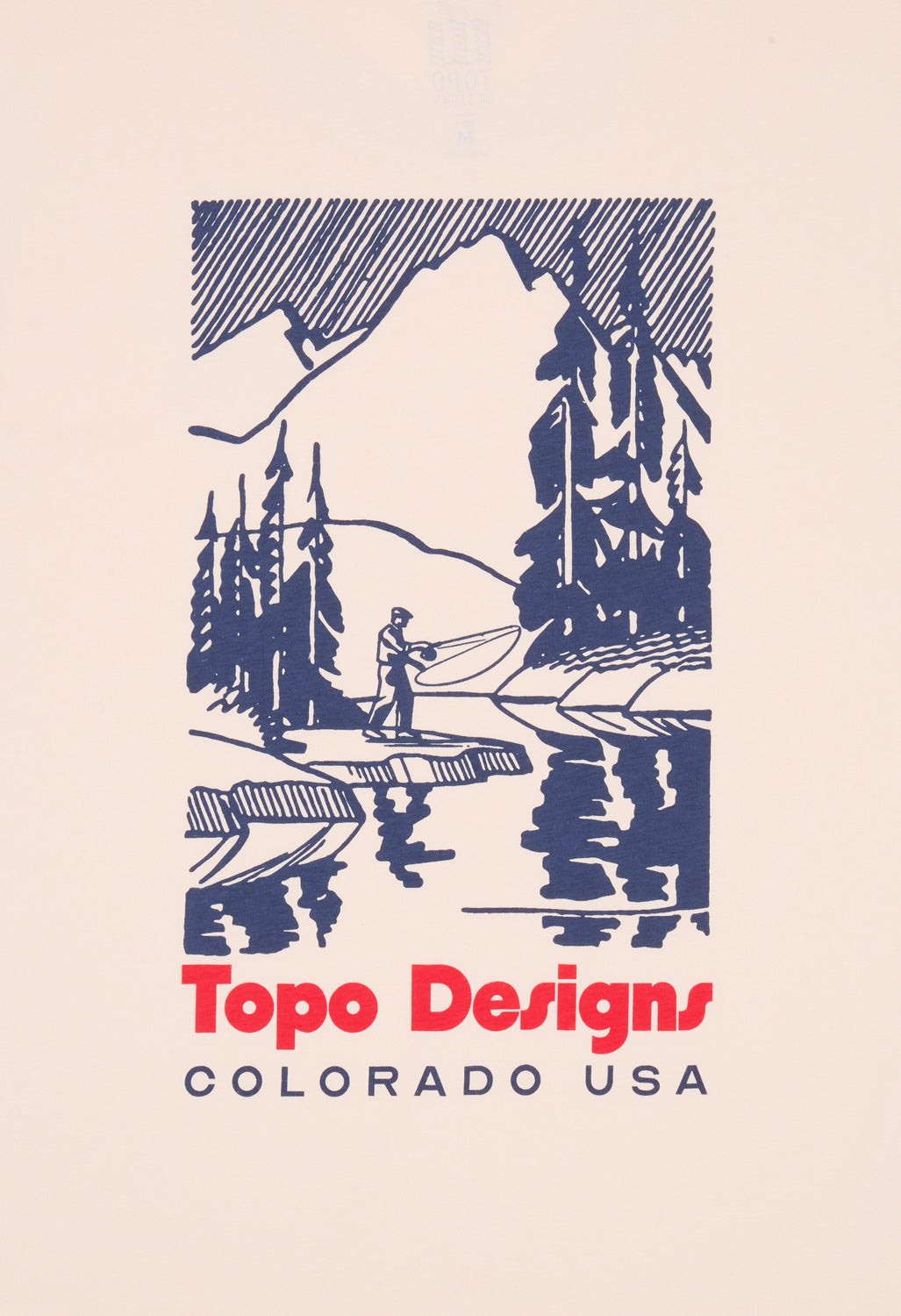 Topo Designs Men's Mountain River Tee - Bone White