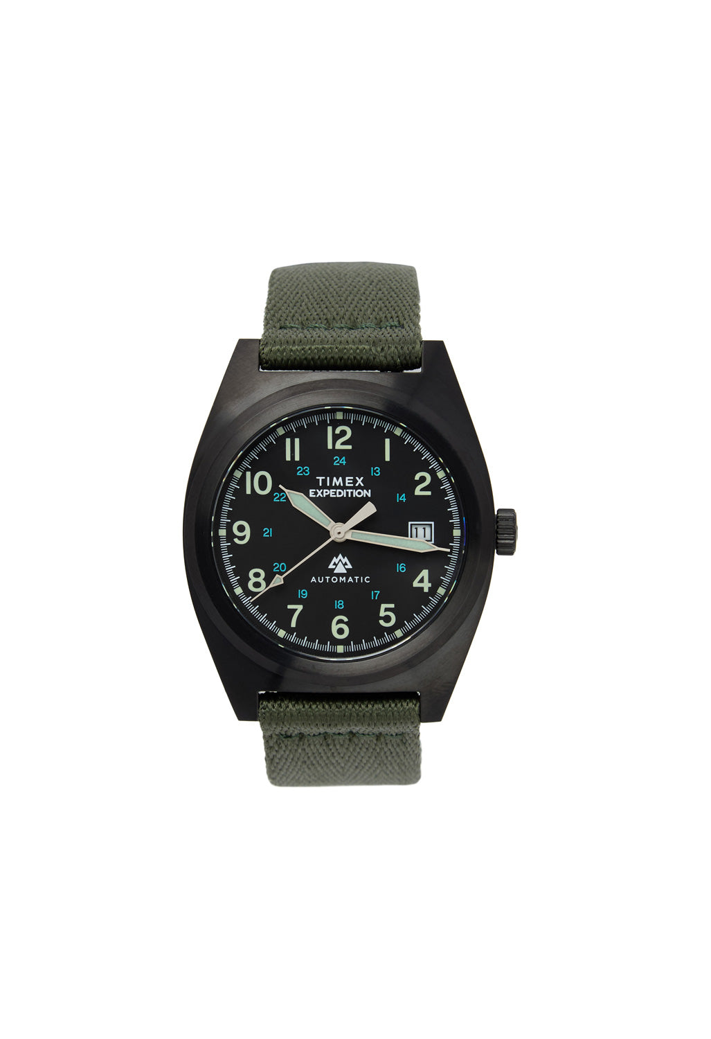 Timex Expedition Capstone Automatic 39mm Watch - Gunmetal / Green / Green