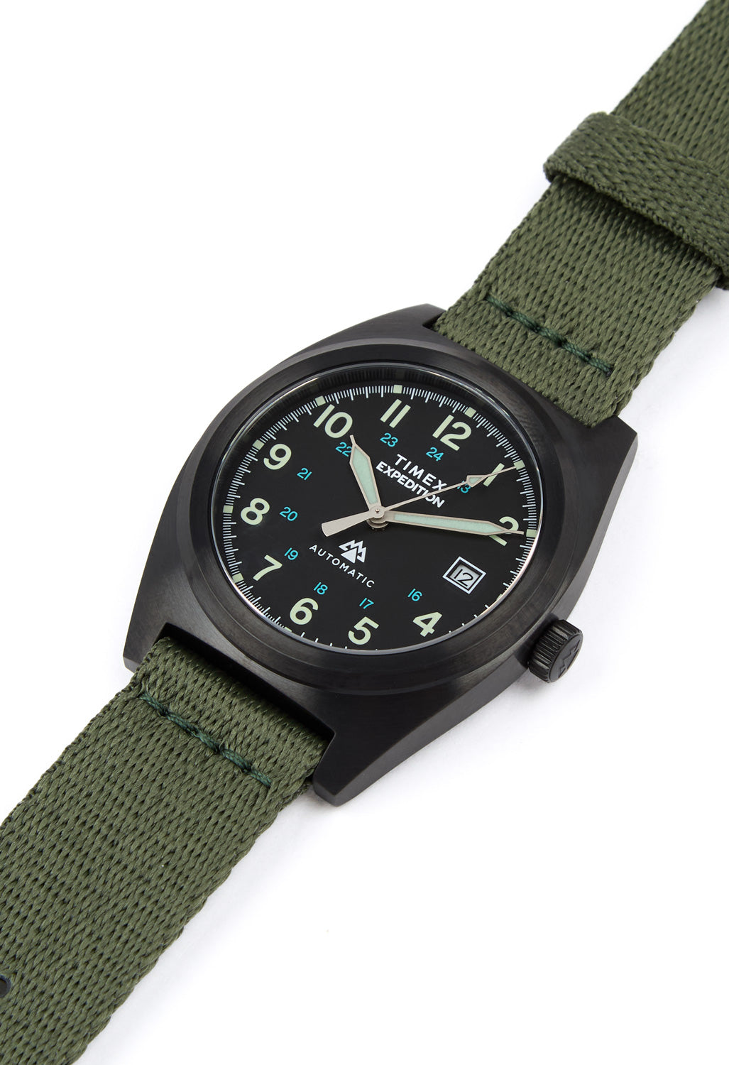 Timex Expedition Capstone Automatic 39mm Watch - Gunmetal / Green / Green