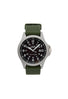 Timex Expedition Field Post Solar 41mm Watch - Black / Stainless Steel / Green