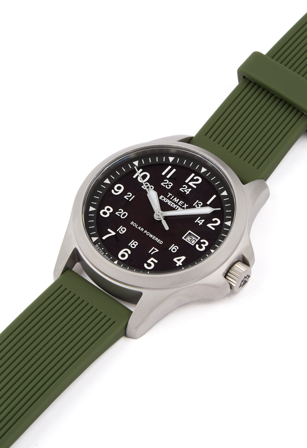 Timex Expedition Field Post Solar 41mm Watch - Black / Stainless Steel / Green