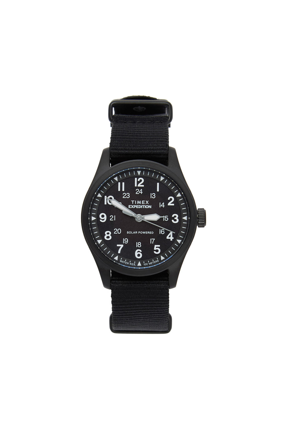 Timex Expedition Field Post Solar 36mm Watch - Black / Black / Black