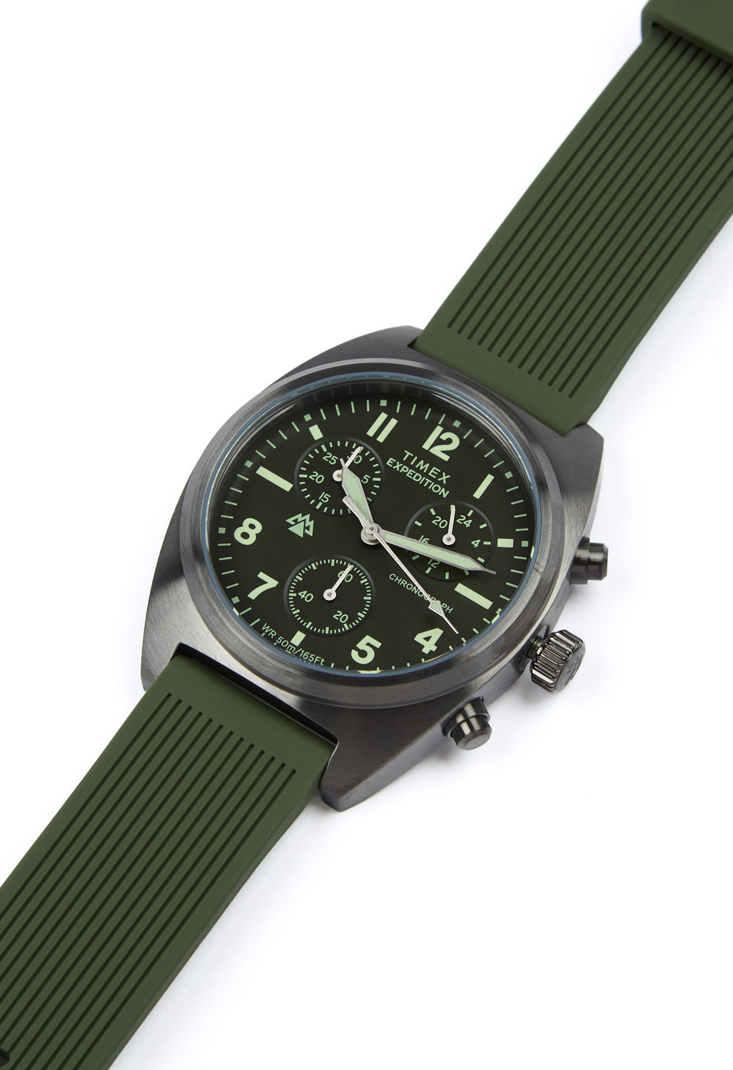 Timex Expedition Capstone Chrono 41mm Watch - Gunmetal / Green / Green