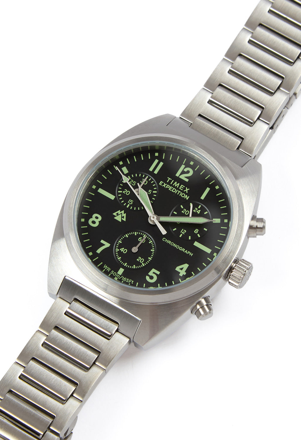 Timex Expedition Capstone Chrono 41mm Watch - Stainless Steel / Black / Stainless Steel
