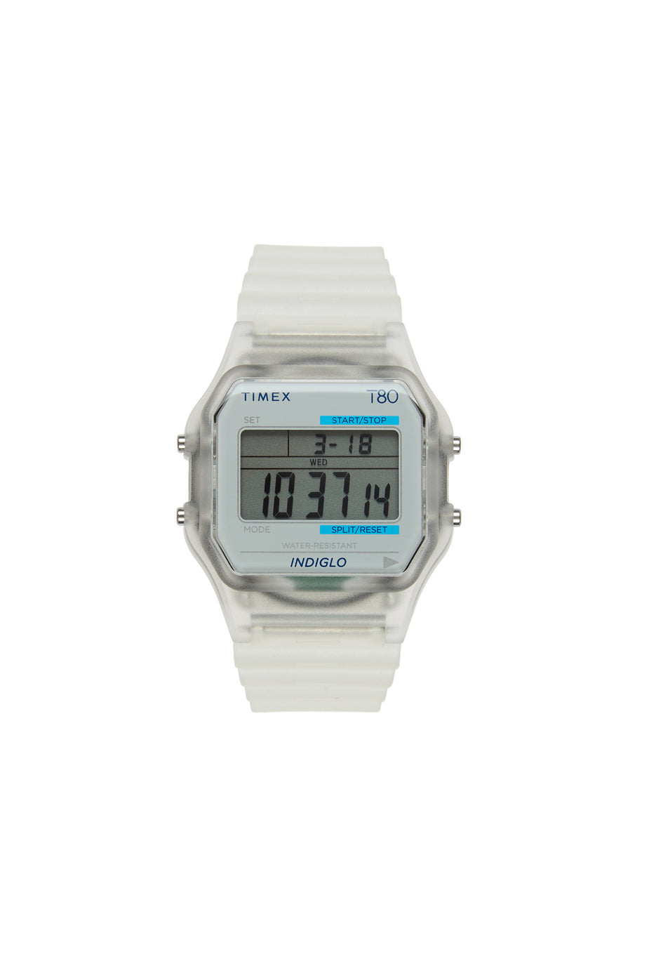 Timex 80 Translucent 34mm Watch - Clear / Clear