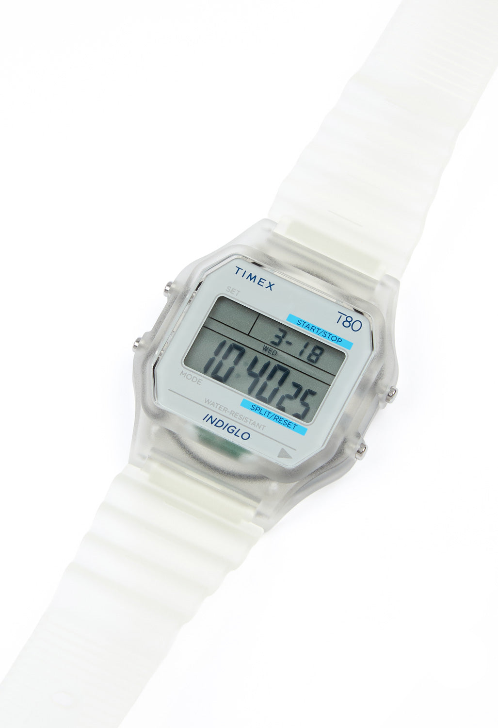 Timex 80 Translucent 34mm Watch - Clear / Clear