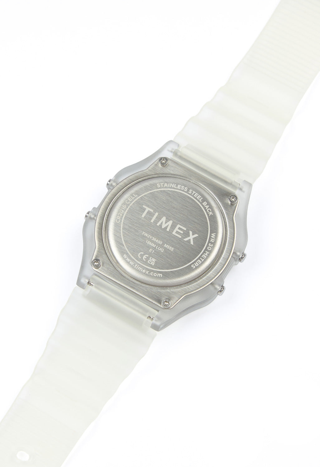 Timex 80 Translucent 34mm Watch - Clear / Clear