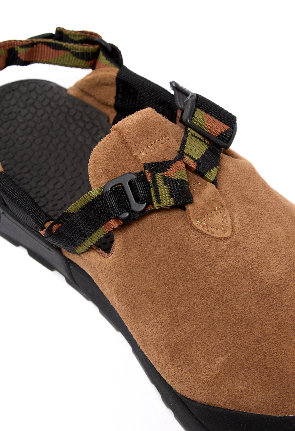 Bedrock Sandals Mountain Clog Ponderosa Brown Suede
