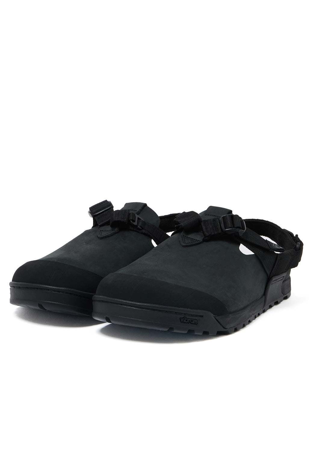 Bedrock Sandals Mountain Clog - Obsidian Dark Grey Nubuck Leather