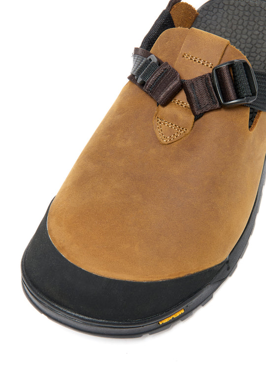 Bedrock Sandals Mountain Clog - Obsidian Dark Grey Nubuck Leather