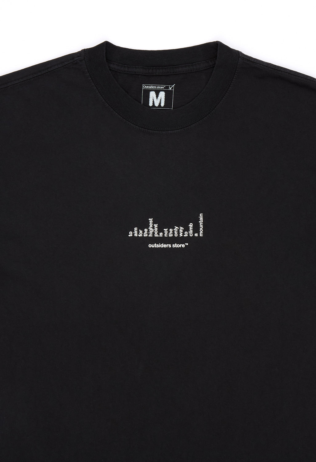 Outsiders Not The Only Way Tee - Washed Black