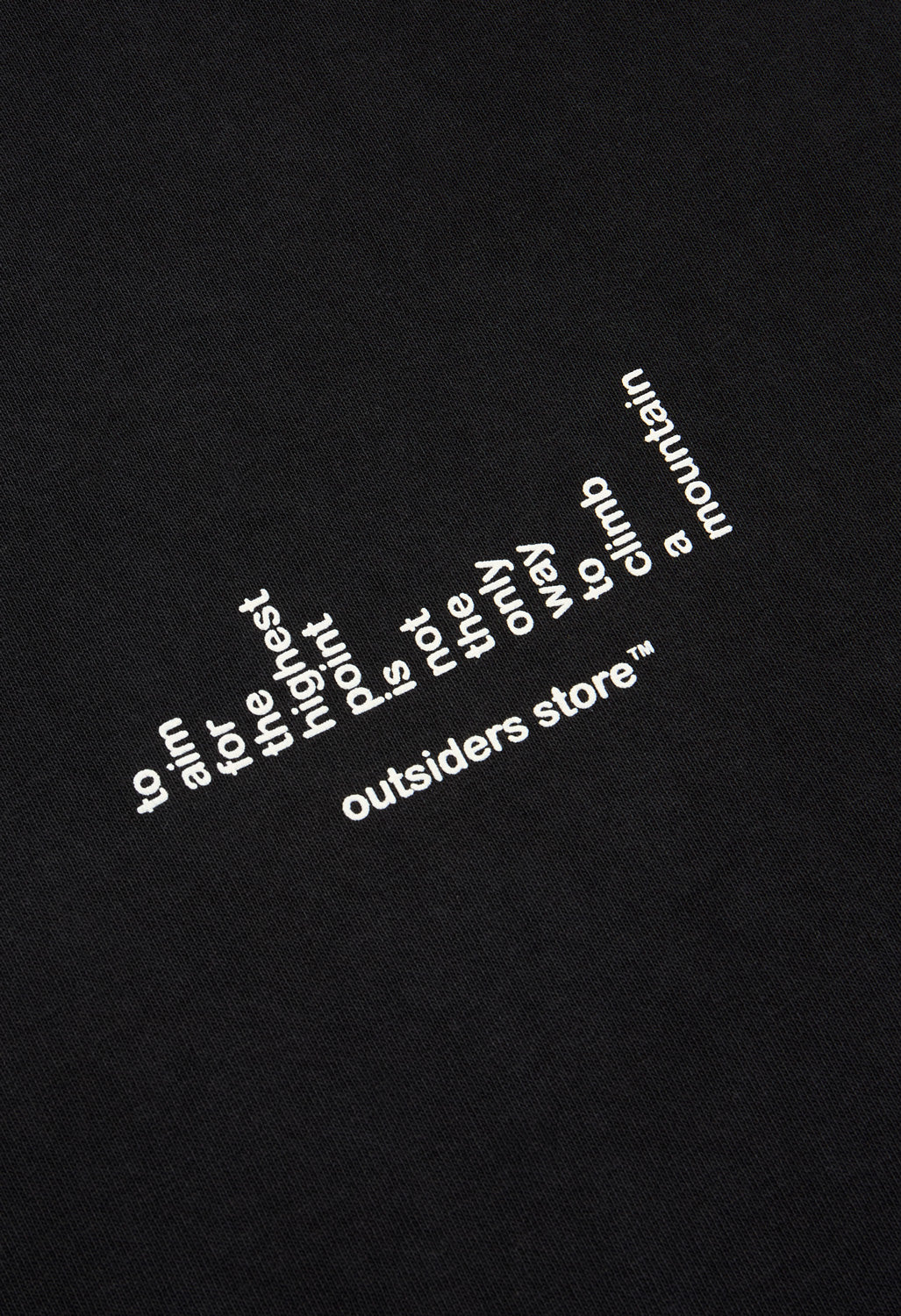 Outsiders Not The Only Way Tee - Washed Black