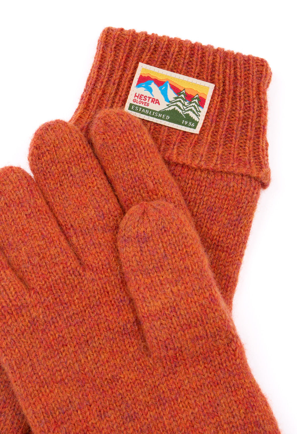Hestra Raggwool Gloves - Brick red