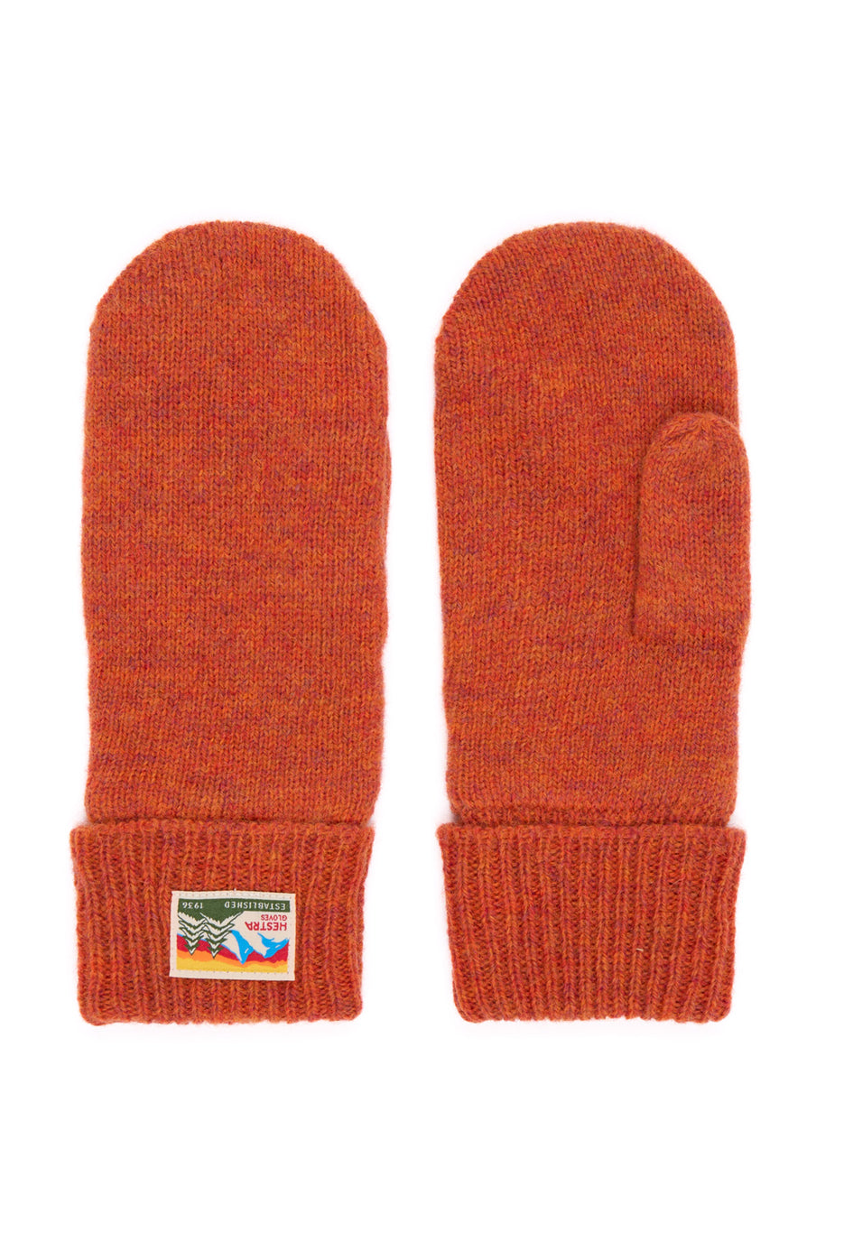 Hestra Raggwool Mitts - Brick red
