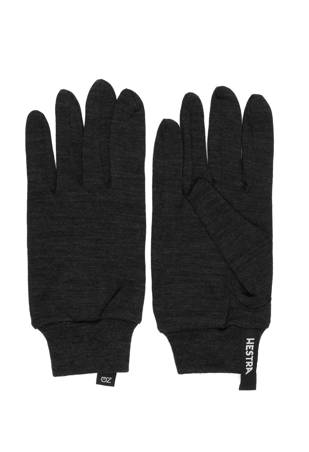 Hestra Merino Wool Liner Active Gloves - Charcoal