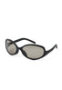 Abicsi Temple Sunglasses - Black / Brown