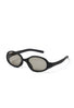Abicsi Pin Sunglasses - Black / Brown