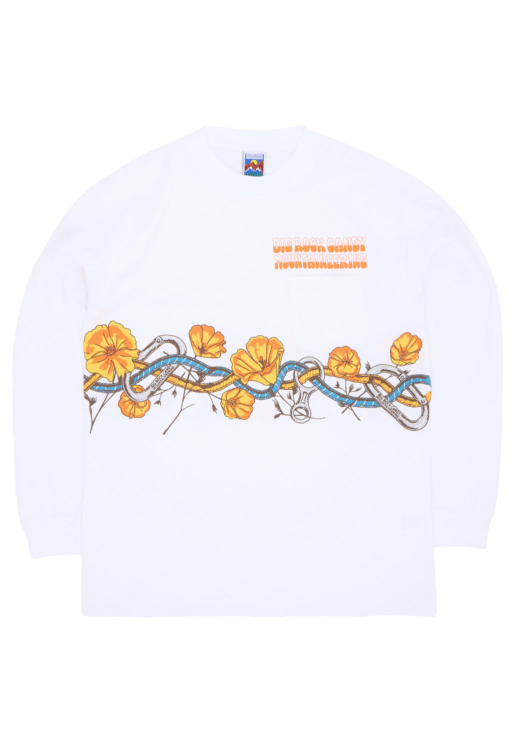 Big Rock Candy Mountaineering Valley Floor Long Sleeve Tee - Milk