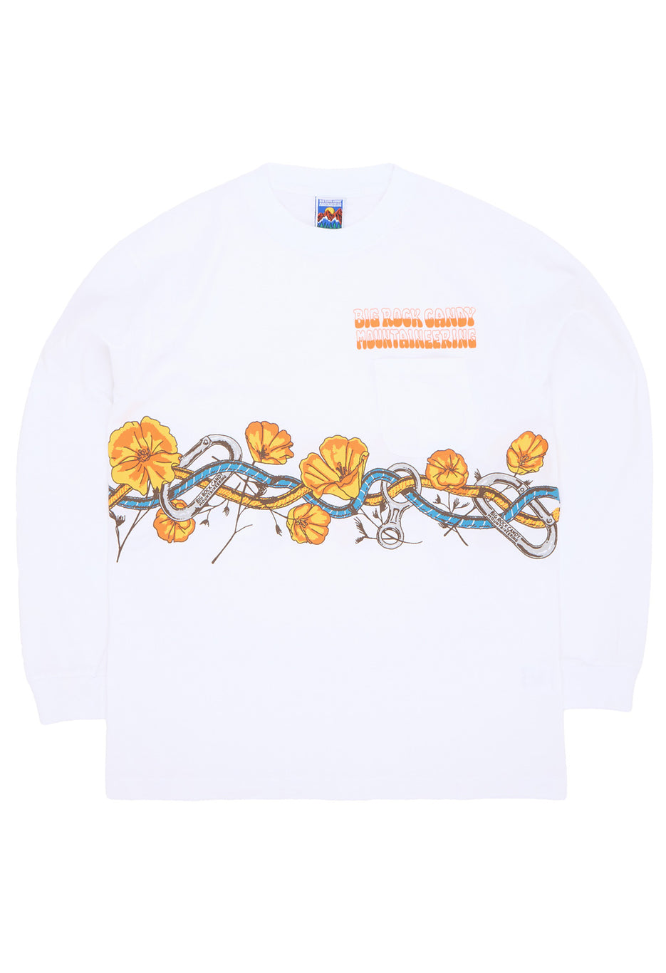 Big Rock Candy Mountaineering Valley Floor Long Sleeve Tee - Milk