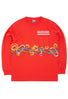 Big Rock Candy Mountaineering Valley Floor Long Sleeve Tee - Tomato