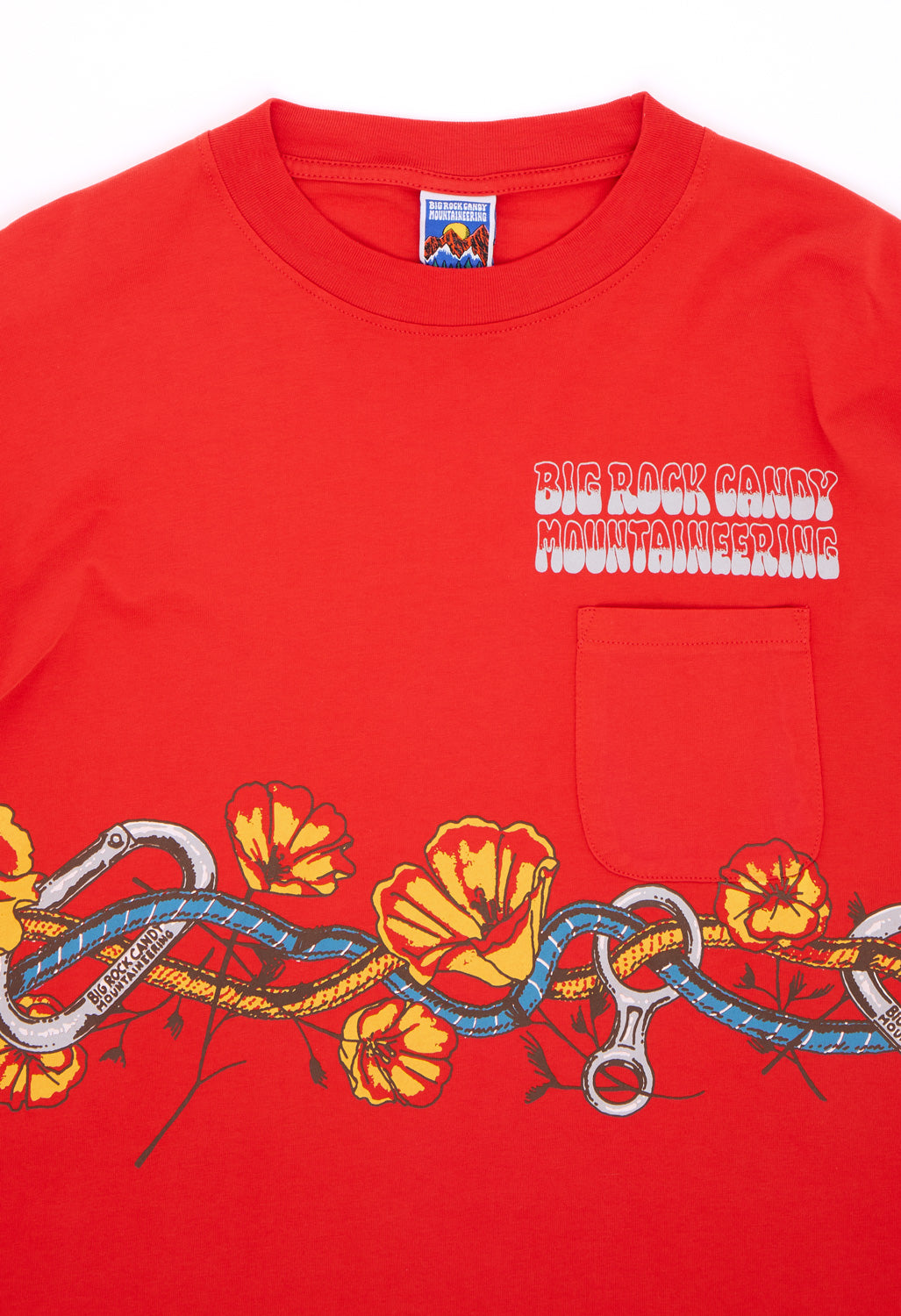 Big Rock Candy Mountaineering Valley Floor Long Sleeve Tee - Tomato