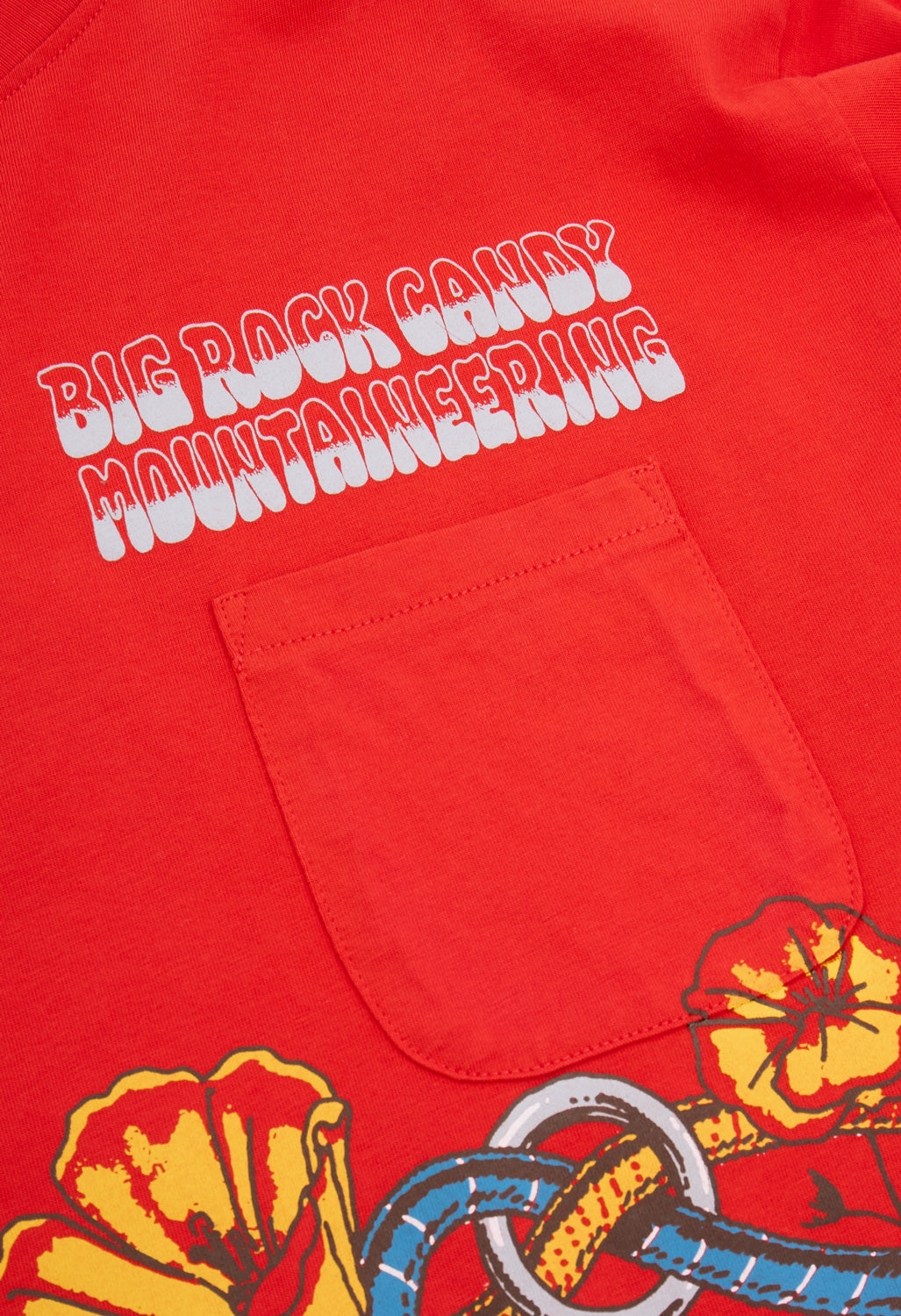Big Rock Candy Mountaineering Valley Floor Long Sleeve Tee - Tomato