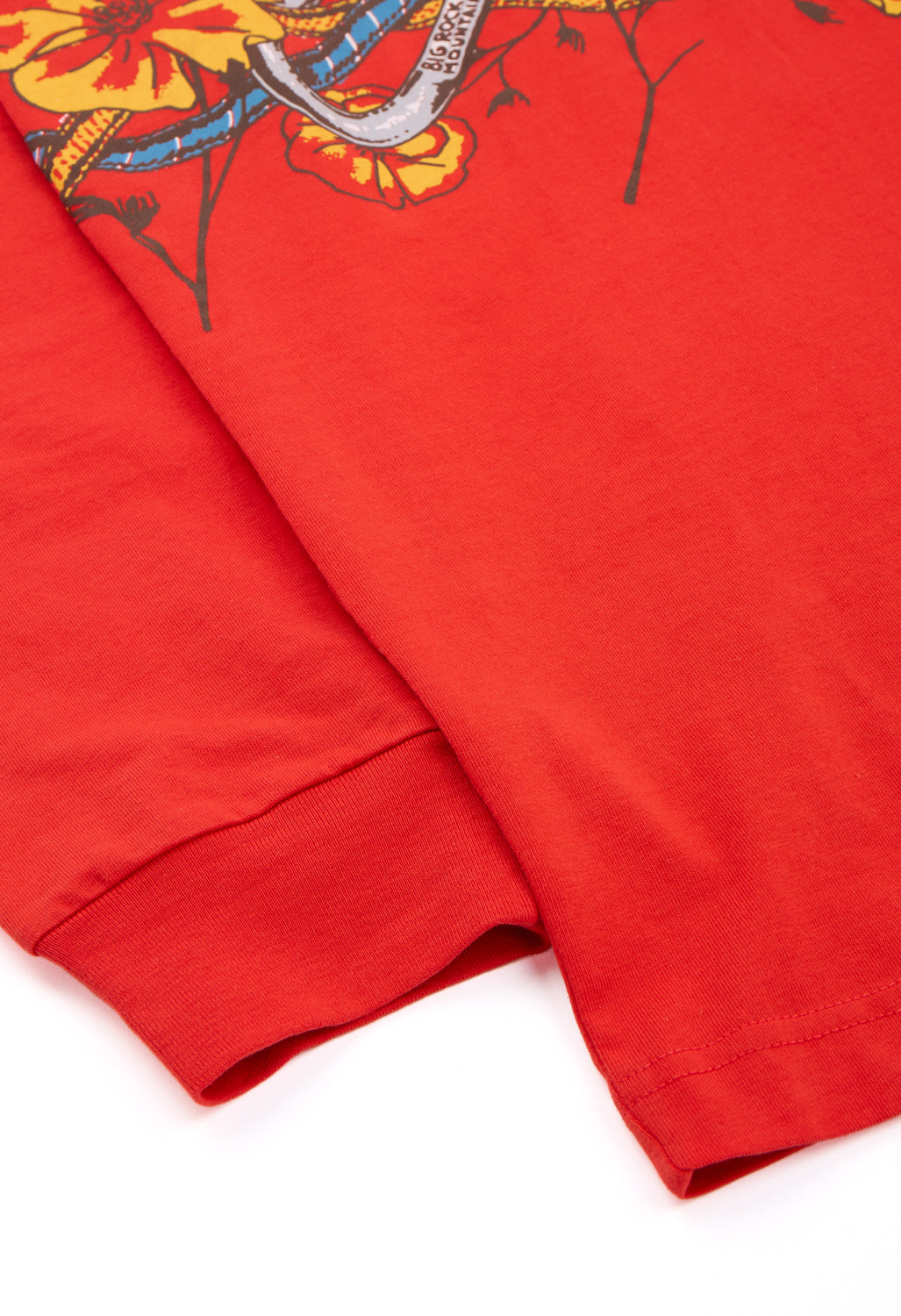 Big Rock Candy Mountaineering Valley Floor Long Sleeve Tee - Tomato